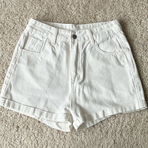 SHEIN Pants - Shein | White Denim Women's Shorts
